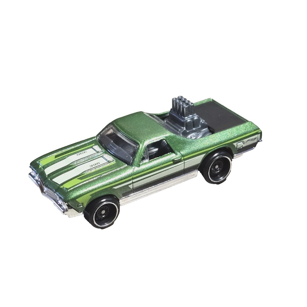 '80 El Camino SS Hot Wheels 2023 HW The 80s Series #26 Mtflk Green w/ RSWs LOOSE